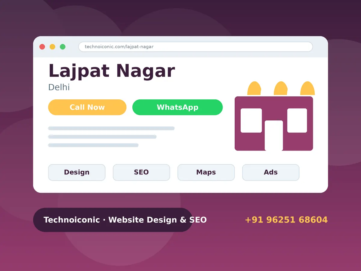 Online store and website design for a Lajpat Nagar Delhi boutique shown on laptop and phone